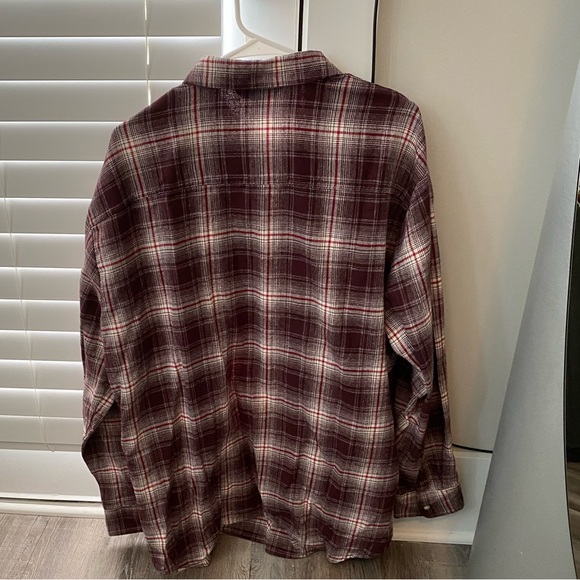 NWT Old Navy The Boyfriend Shirt LS Button Down Plaid Shirt Women’s XL Tall XLT - Picture 2 of 8